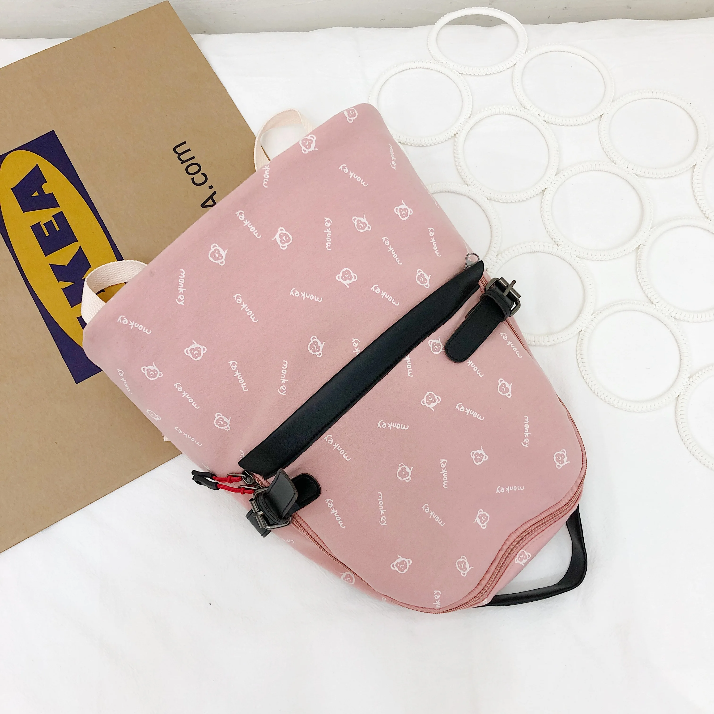 Модная пряжка для пояса рюкзак BaNew печать обезьяна колледжа модная повседневная