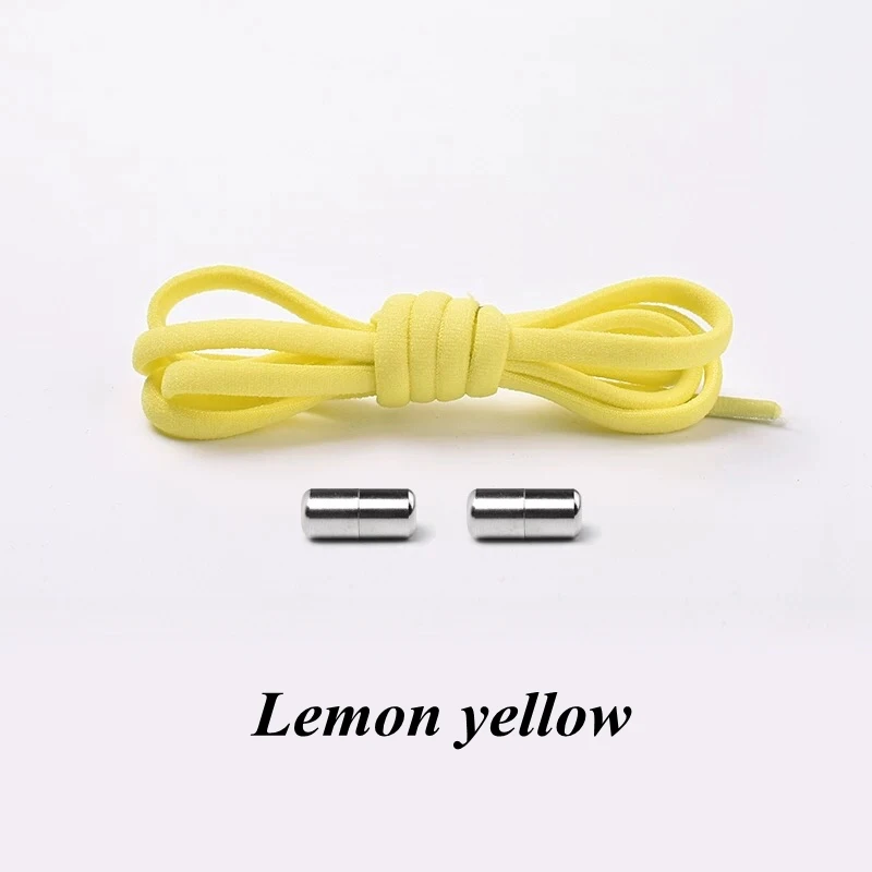 1 Pair Elastic Shoe laces Round No Tie Shoelaces Kids and Adult Sneakers Shoelace Running Leisure Quick Lazy Laces 19 Colors