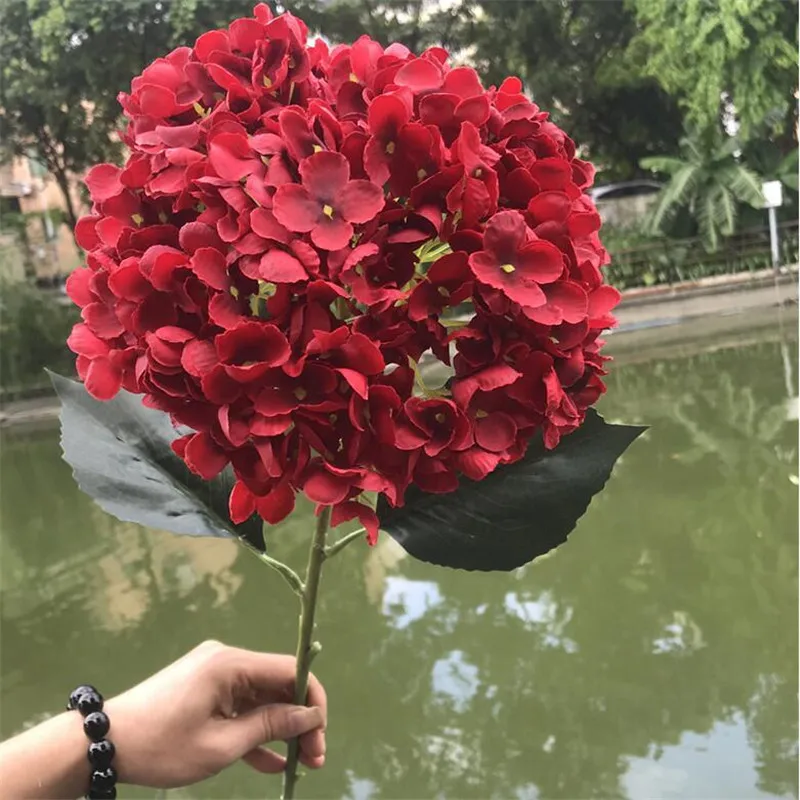 Искусственные гортензии с одним стержнем длиной 26 77 дюйма искусственные большие