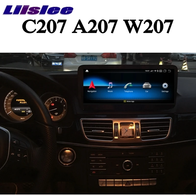 Автомобильный мультимедийный плеер Liislee NAVI CarPlay для Mercedes Benz MB E Class Coupe C207 A207 2009 ~ 2017
