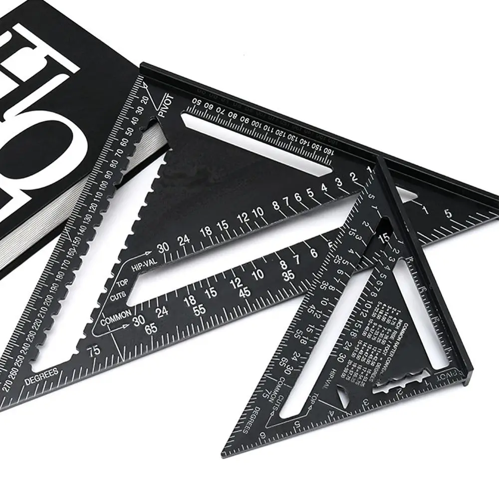 7/12 дюймов треугольный транспортир с линейкой Trammel деревообрабатывающий