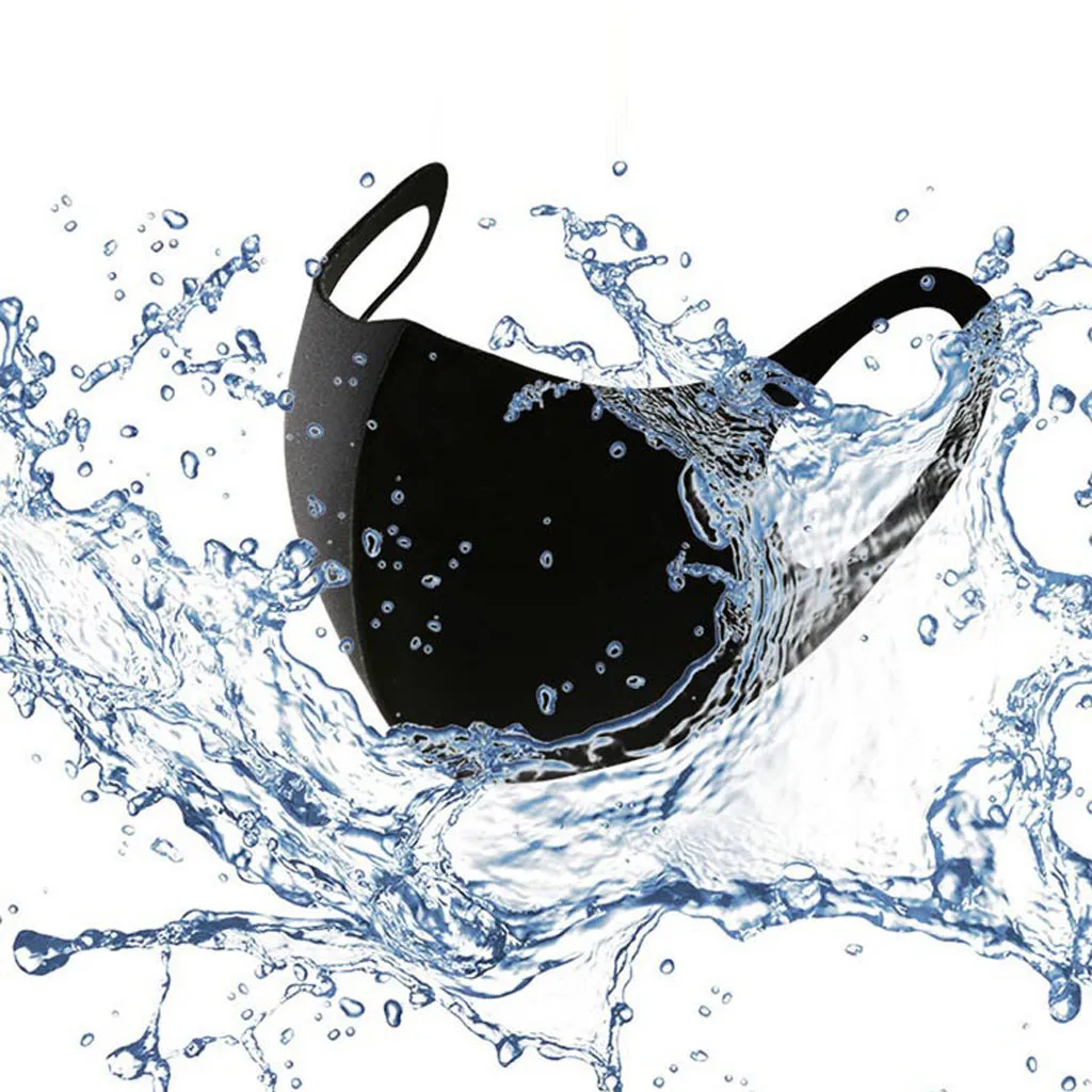 

20PCS Anti Dust PM 2.5 Filter Face Masks Replaceable Face Mouth Cover Masks durable Washable Black Face Covering For Adults