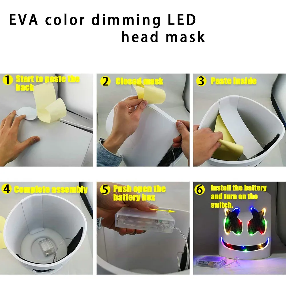 Диджей светодиодный светящиеся маски шлем автоматические сварочные Косплэй