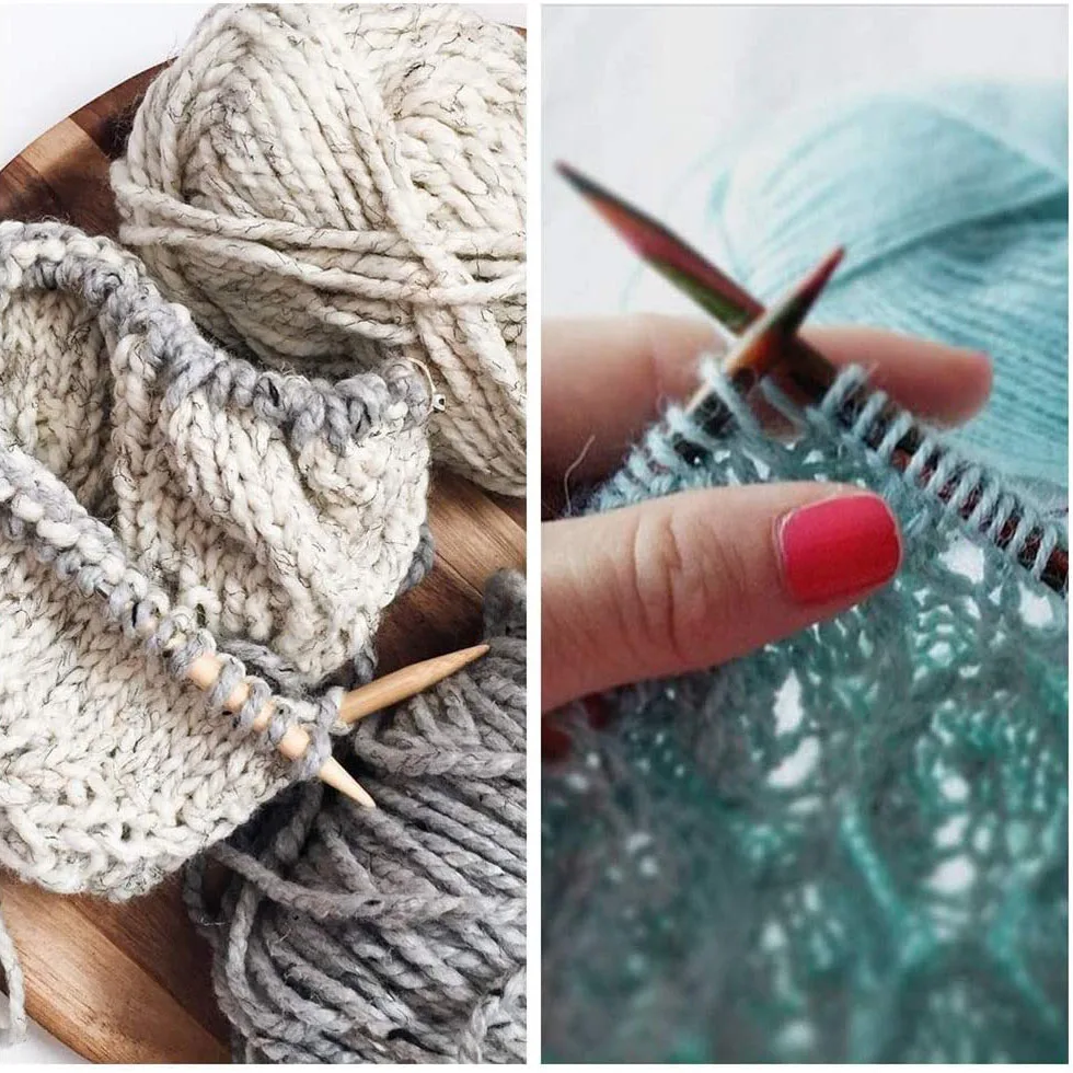 Набор спиц для вязания круглые спицы трубчатые инструменты ручной работы | Дом и