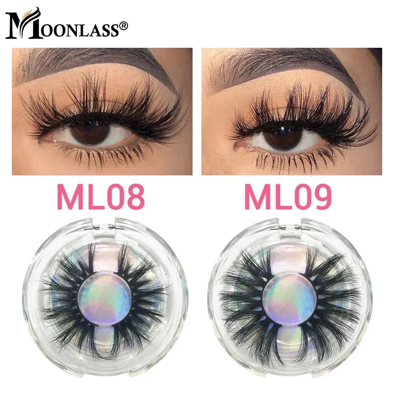 3D норковые ресницы оптом полная полоса Moonlass макияж 25 мм густые Длинные Накладные
