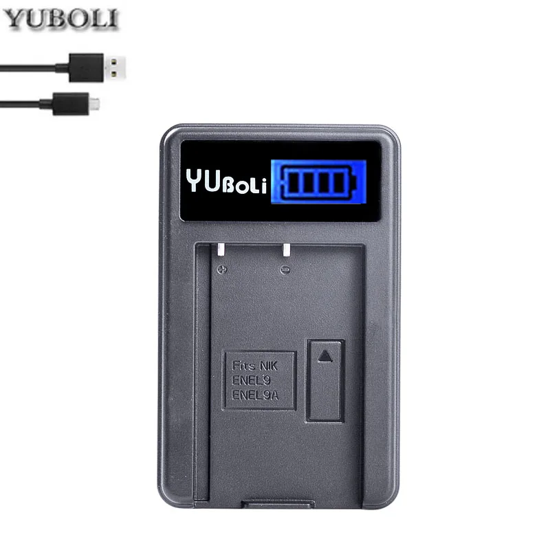 charger only Акумуляторная батарея EN-EL9 ENEL9 ENEL9A RU EL9 EN-EL9a RU EL9a EL9a Камера Li-Ion Батарея для Nikon EN-EL9a D40 D60 D40X D5000 D3000 Камера - Цвет: charger only