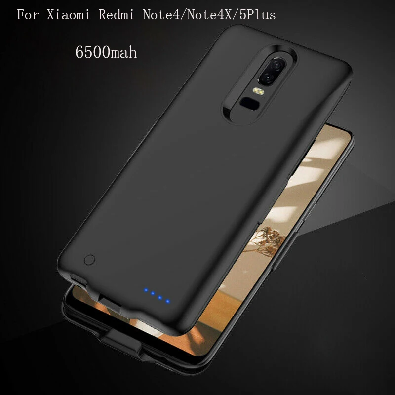 Высококачественный Новый 6500mAh внешний блок питания задняя батарея для Xiaomi Redmi 5