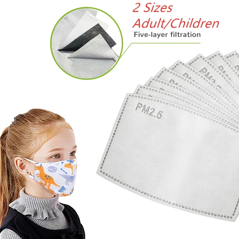 Маска для лица с фильтром Пылезащитная противогаз PM2.5 углеродная взрослых и