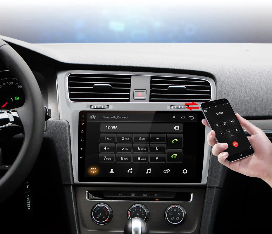 Junsun 2G+ 32G Android 8,1 4G Автомобильный Радио мультимедийный плеер для Volkswagen Golf 7 2013- навигация gps 10,1 ''Авто 2 din без dvd