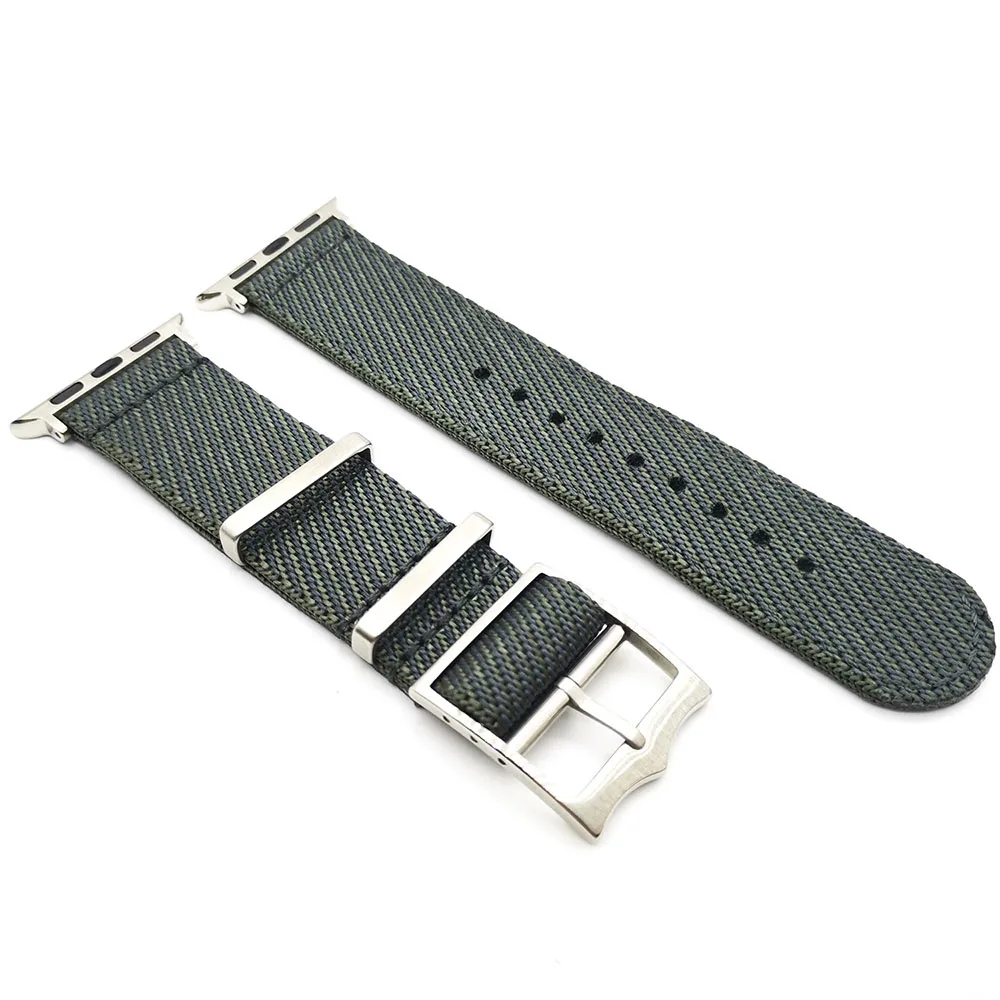 

High Quality Nylon Band for Apple Watch 44mm 40mm 42mm 38mm 6 SE 5 4 3 Bracelet for Apple Watch Strap iWatch Woven Watch Band