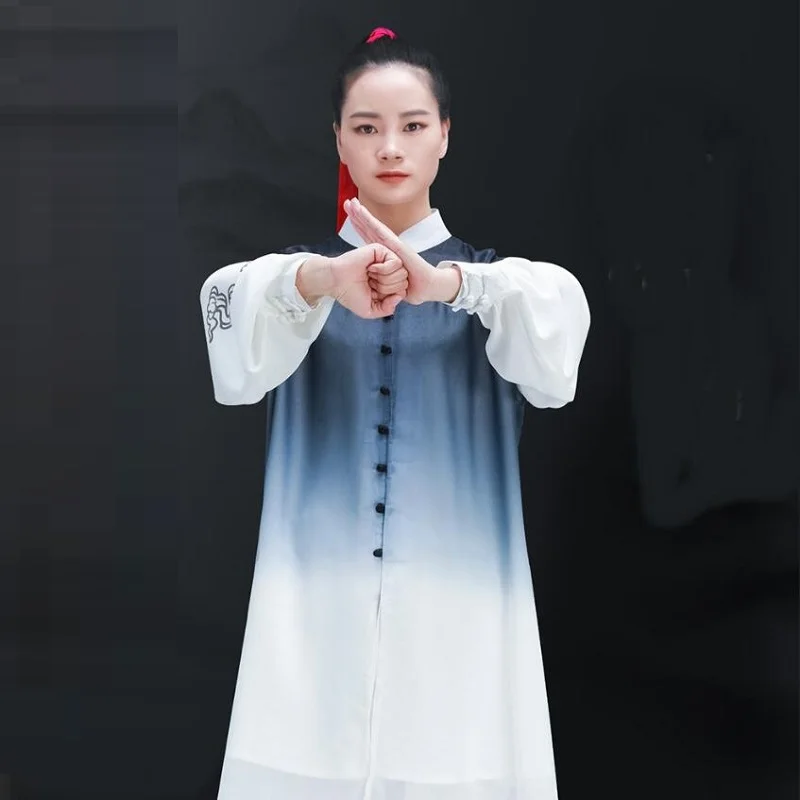 Женские костюмы кунг-фу одежда для ловли рыбы кои тайчи Китайская традиционная