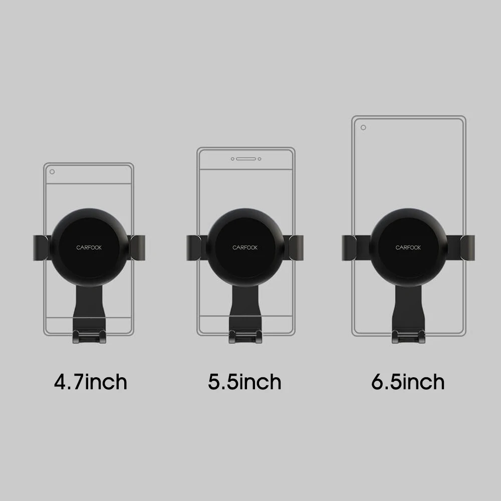 Xiaomi CARFOOK Gravity Sensor Car Holder Bracket with G-Sensor One-handed Operation Multi-device Clip phone Holder phone support