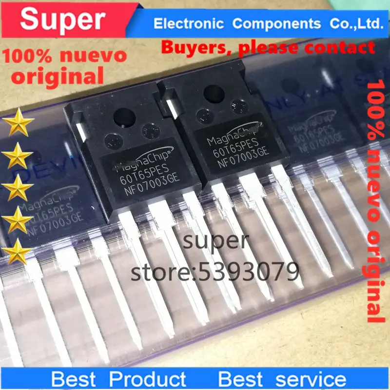 100% nuevo 50 unids/lote MOSFET IGBT MBQ60T65PES MBQ60T65FESC MBQ60T65FDSC 60T65PES TO 247 транзистор оригинальный