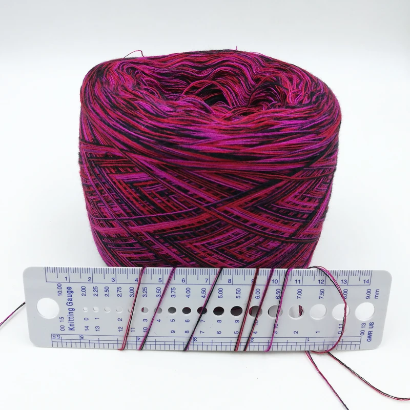 500 г шерстяная пряжа для ручного вязания космическая окрашивающая вязальная нить