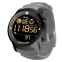 mens digital watch military waterproof 50m running sports pedometer watch heart rate wristband android ios