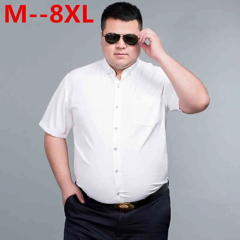 10XL 8XL 6XL 5XL 4XL новые летние мужские повседневные рубашки черного и красного цвета