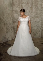 vestido de noiva 2015 custom made rommantic short sleeve plus size v neck wedding dress bride dresses robe de mariee