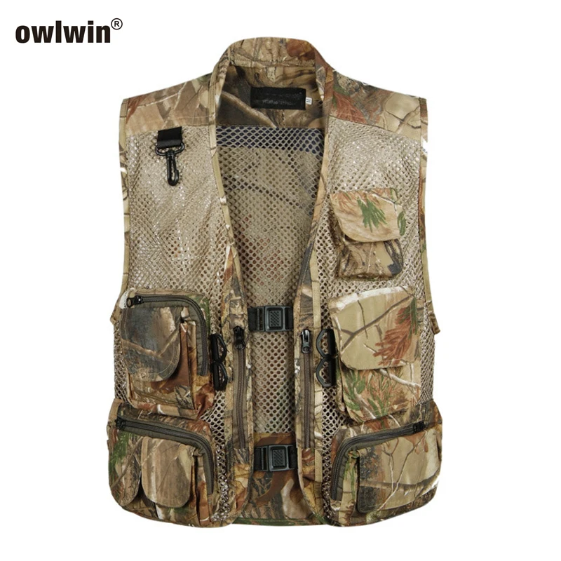 Fishing Vest Fishing Jacket Warm Quickly Outdoor Gentlemen West with Multi Pocke Mesh Vest Tactical Military Camping Vest