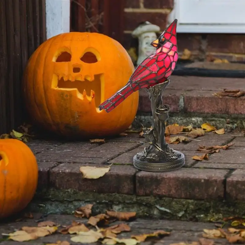 Новая Хрустальная настольная лампа красная Цветная птица ночсветильник для