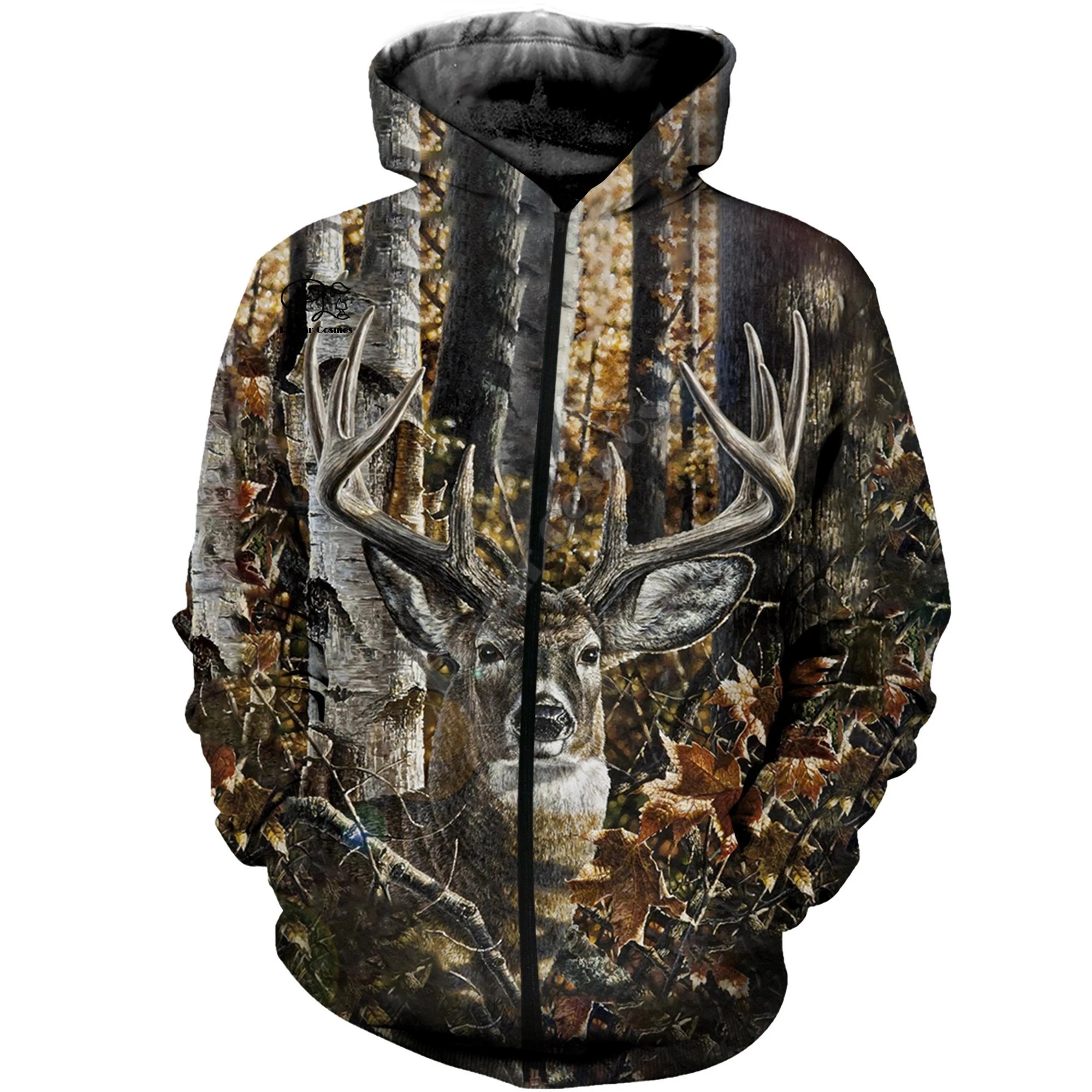 

Camo Deer Hunting Animal Hunter Tracksuit Fashion Streetwear Unisex 3D Printed Zip Hoodies/Sweatshirts/Jacket style-2