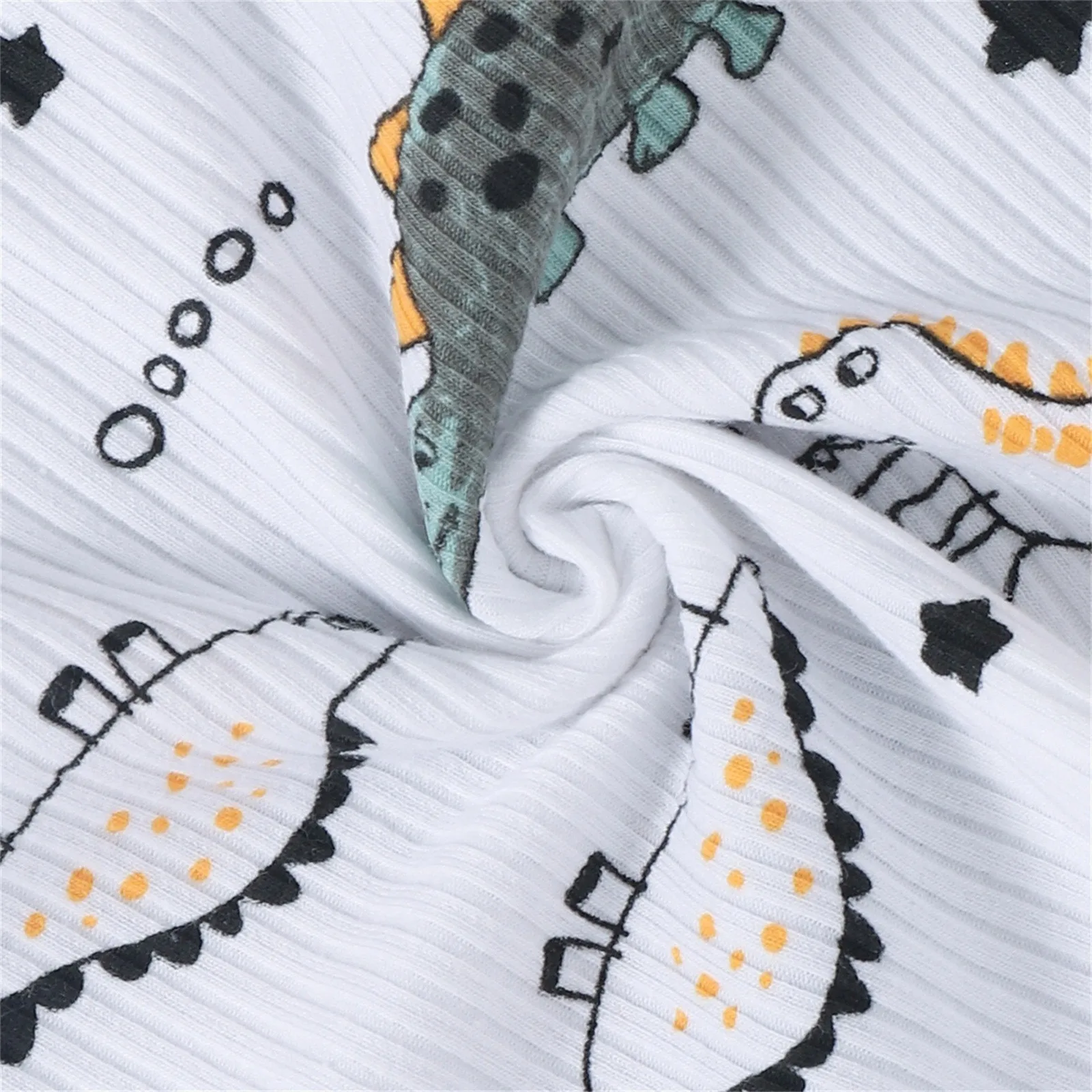 

Toddler Baby Dinosaur Print Pajamas Autumn Long Sleeve O-neck Casual Cotton Fleece Top Long Pants Set Homewear Cute Baby Clothes