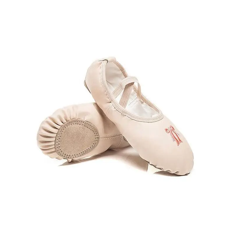 

Embroideried Women Ballet Shoes Girls Kids Ballet Dance Shoes Soft Sole Low Heels Jazz Dancing Shoes Yoga Women's Exercise Shoes