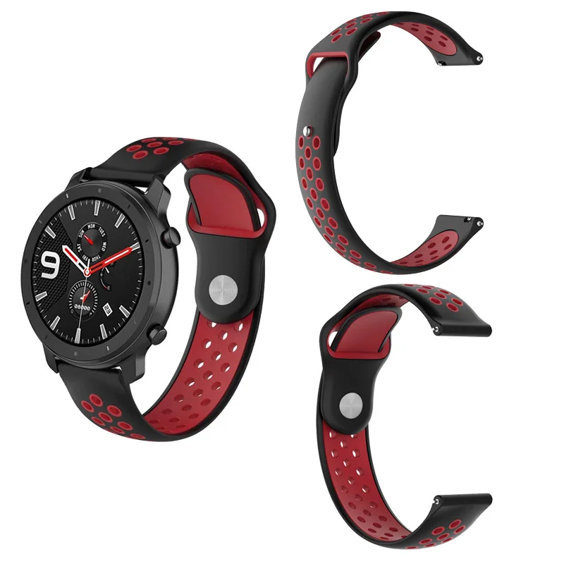 Ремешок для Xiaomi Amazfit GTR 47 мм Pace Stratos 3 2 2s huawei GT 46 Honor Magic Dream samsung Galaxy Active