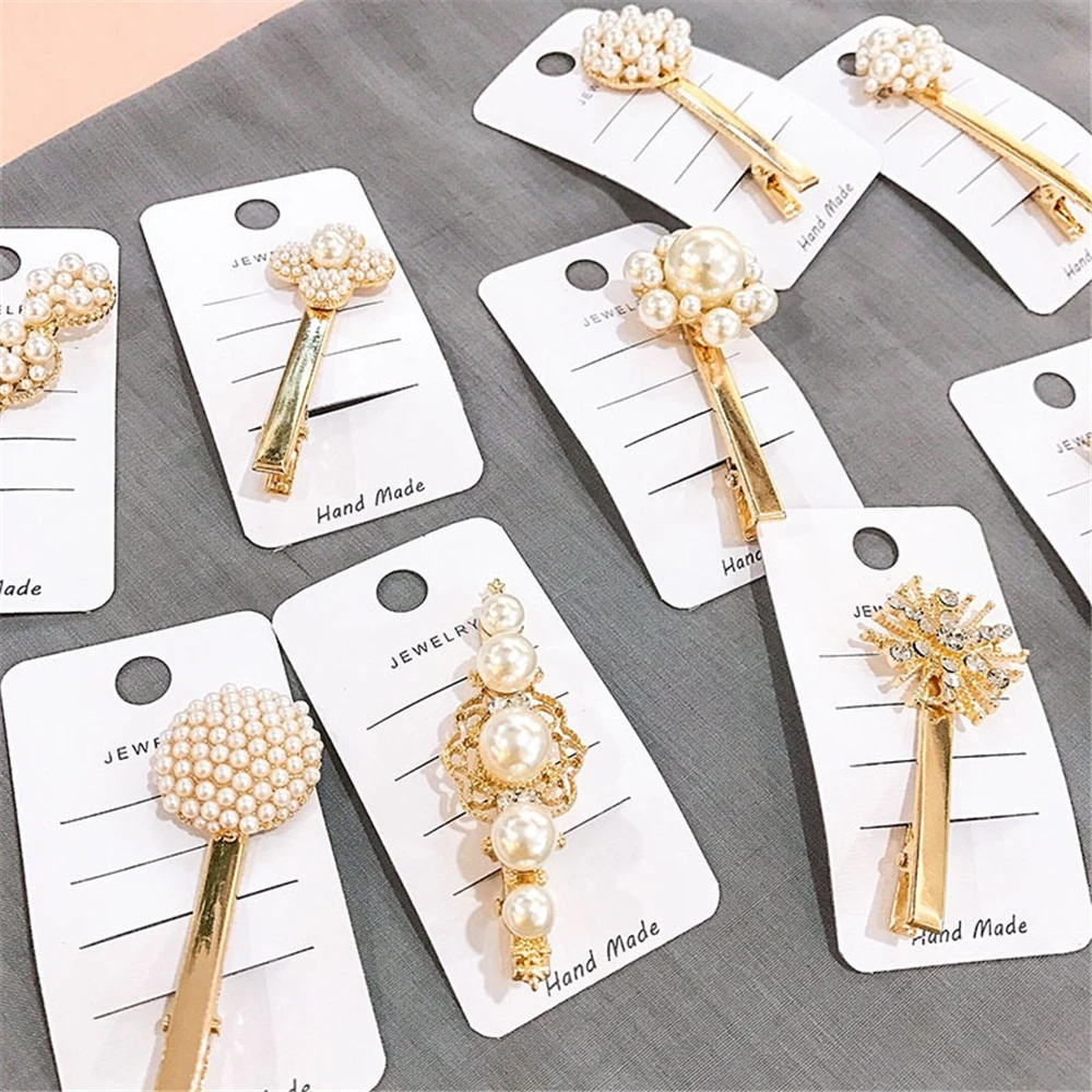 

Новая японская винтажная резная металлическая заколка с жемчугом и бантом, заколка для волос, милые заколки для волос, инструменты для укла...