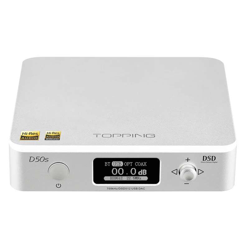TOPPING D50s ES9038Q2M * 2 DAC Bluetooth 5 0 LDAC DSD512 32 бит/768K Hi Res аудио HIFI декодер|Цифро-аналоговые