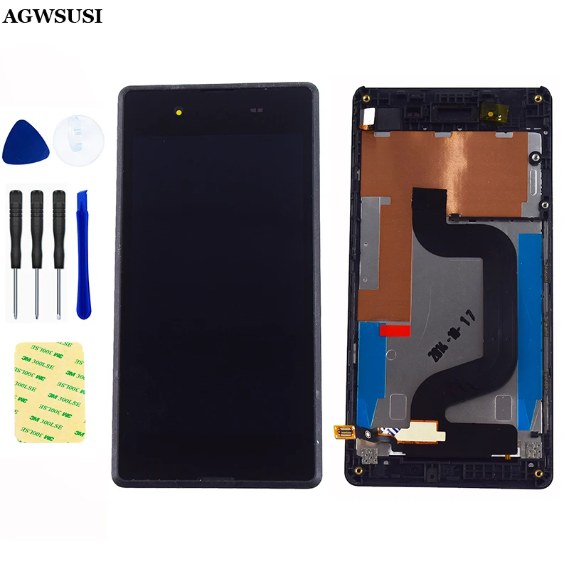 For Sony Xpeira E3 D2203 D2243 LCD Display Monitor Panel Module Screen + Touch Digitizer Sensor Glass Assembly Frame | Мобильные