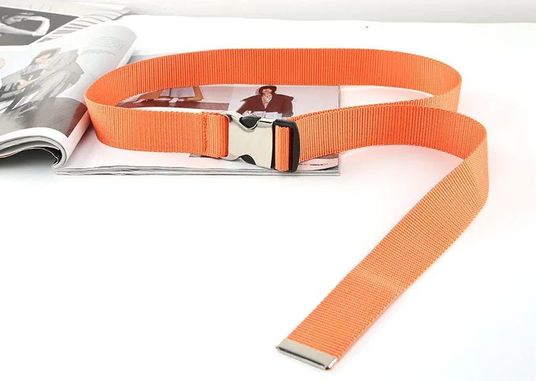 

Plastic Buckle Canvas Long Belt for Women Black Red White Female Waist Belt Strap Girls Jeans Pants Waistband ceinture femme