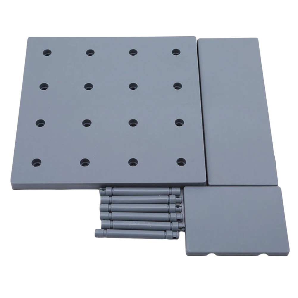 

Plastic Hole Plate Kitchen Bedroom Partition Wall Mount Storage Rack F2