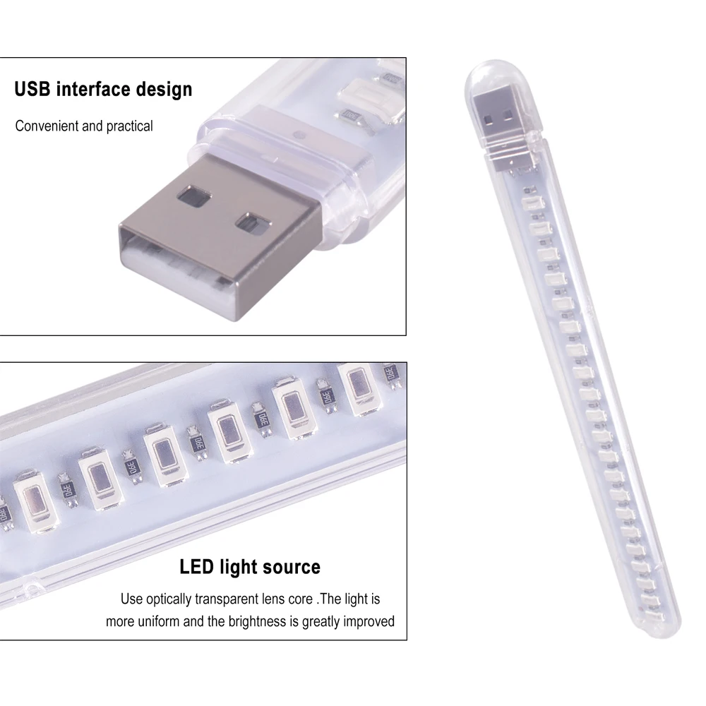 USB фонарь для роста растений Портативный Гибкий Светильник полного спектра