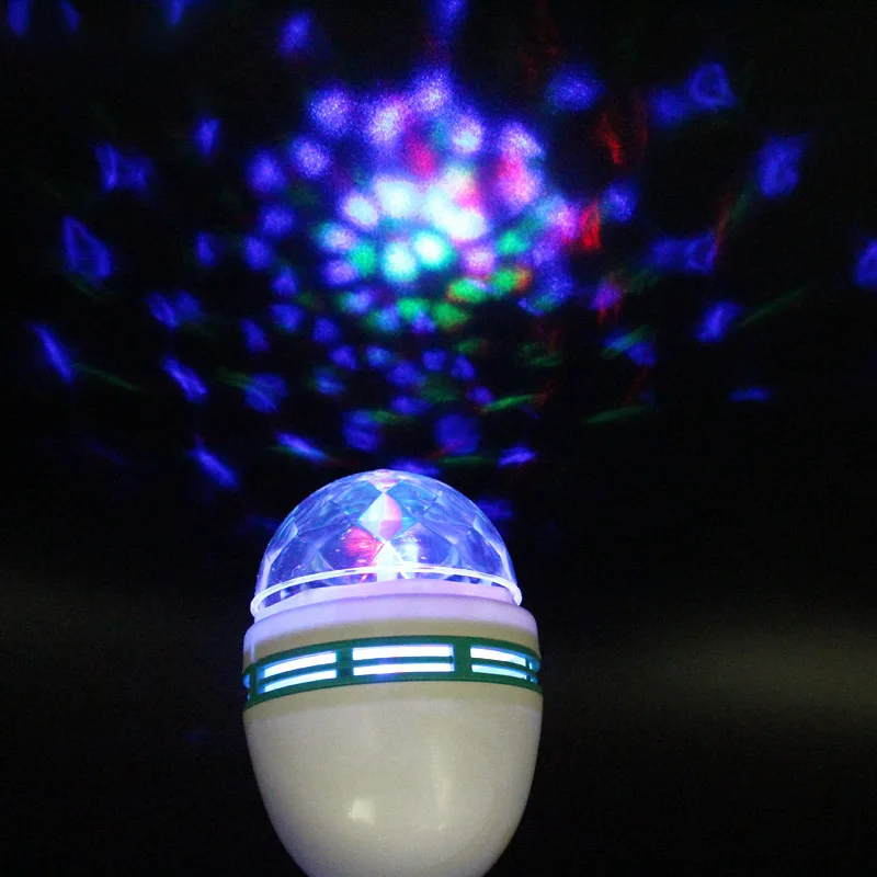 Светодиодсветодиодный RGB лампа E27 B27 3 Вт|Эффект освещения сцены| |