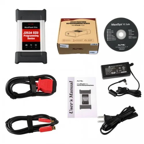 Инструмент для программирования ЭБУ Autel MaxiFlash Elite J2534 работает с AUTEL Maxisys 908/908P |