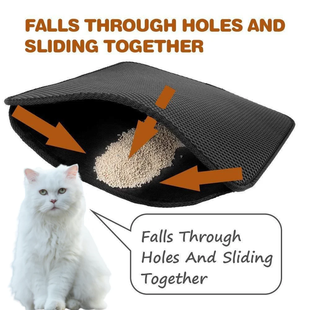 Коврик для кошачьего туалета двухслойный коврик 2021 | Дом и сад