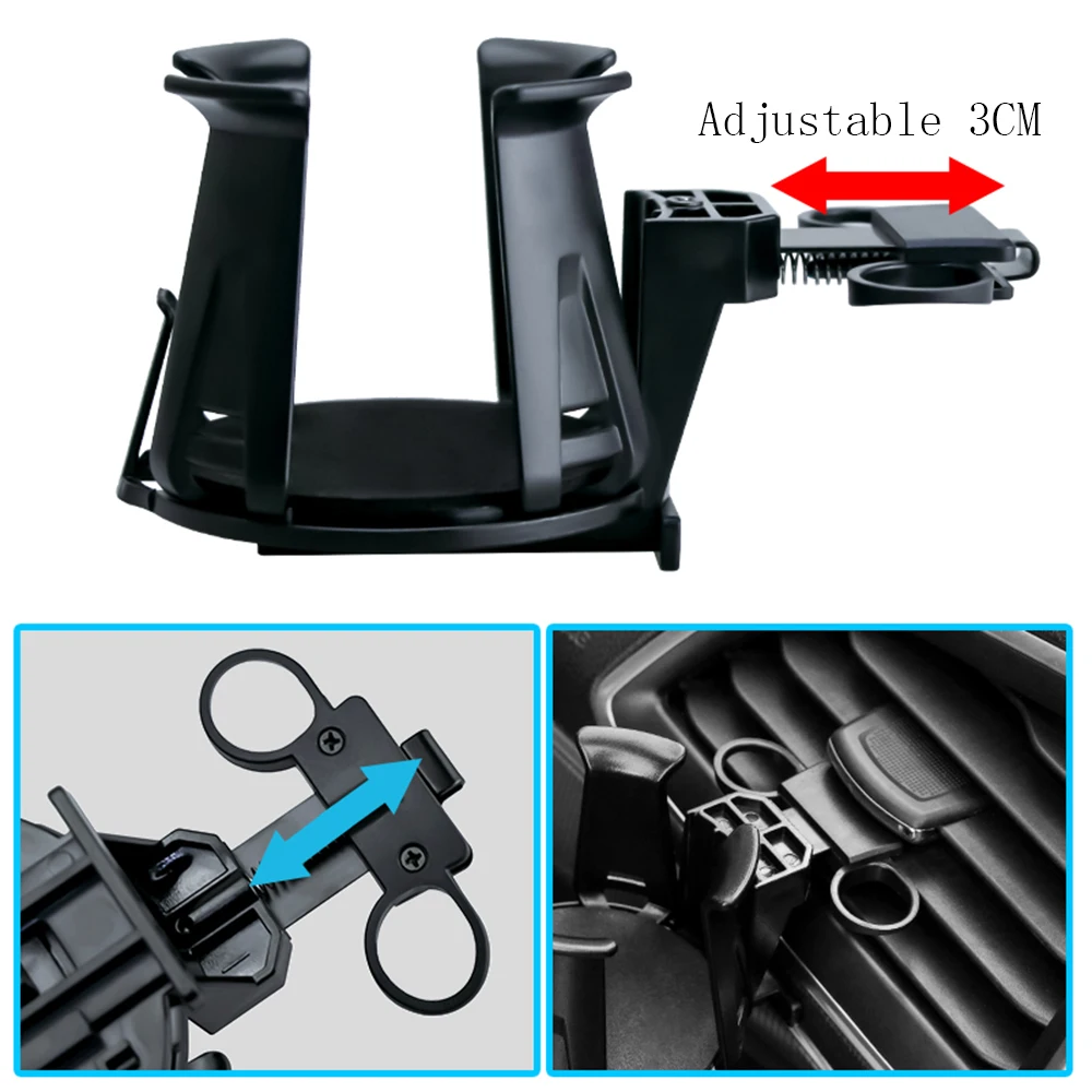 

Universal Car Air Outlet Vent Cup Holder Drink Water Cup Bottle Can Sunglass Door Mount Stand For Truck Van Beverage Drink