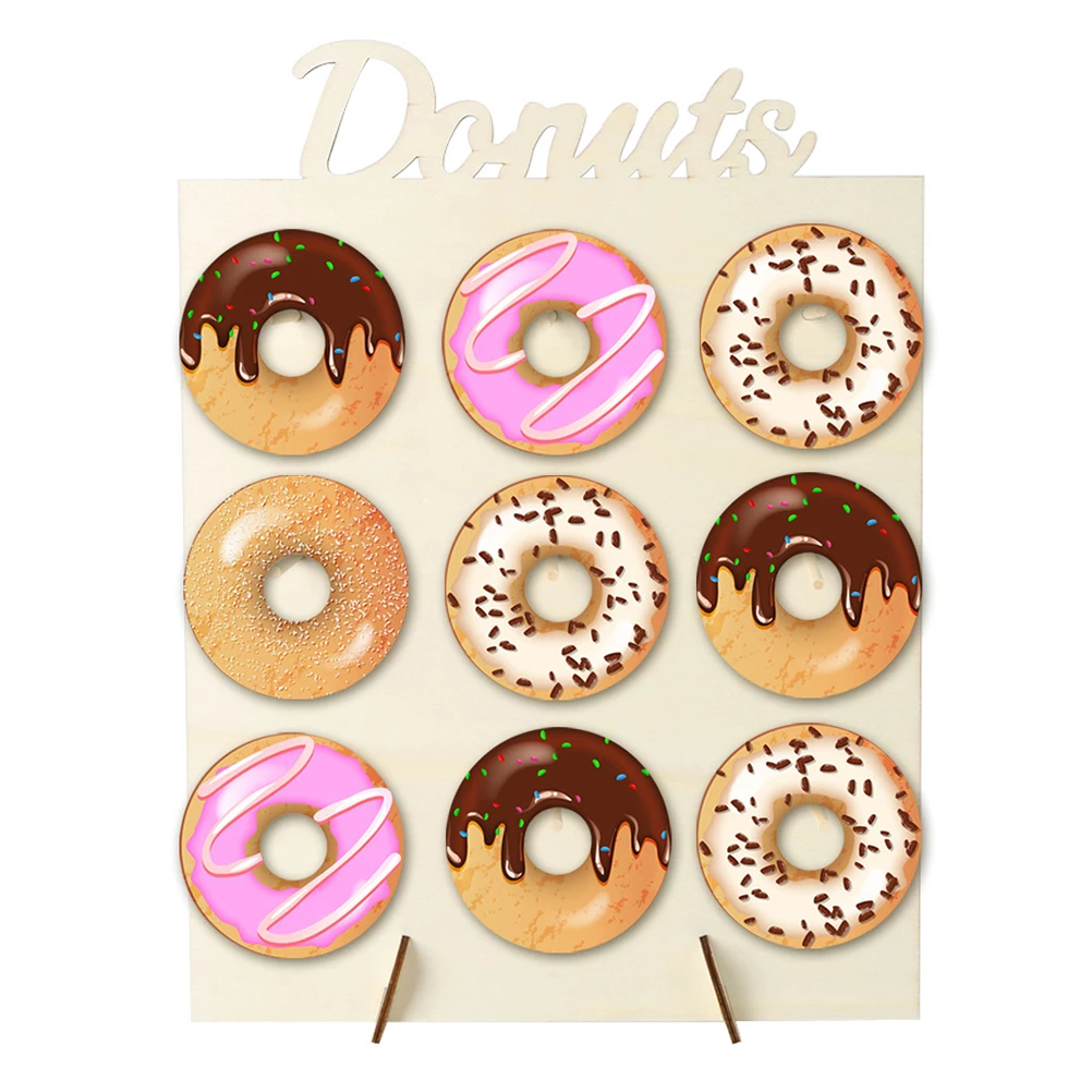 Деревянная подставка для пончиков демонстрационная рамка декоративная дома