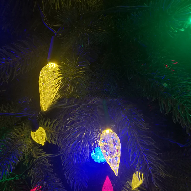 

Decoration Outdoor Indoor Soft Head Soft Core Light Chain Waterproof Festival Decorative Lights C7 Bubble Shell LED Light Chain