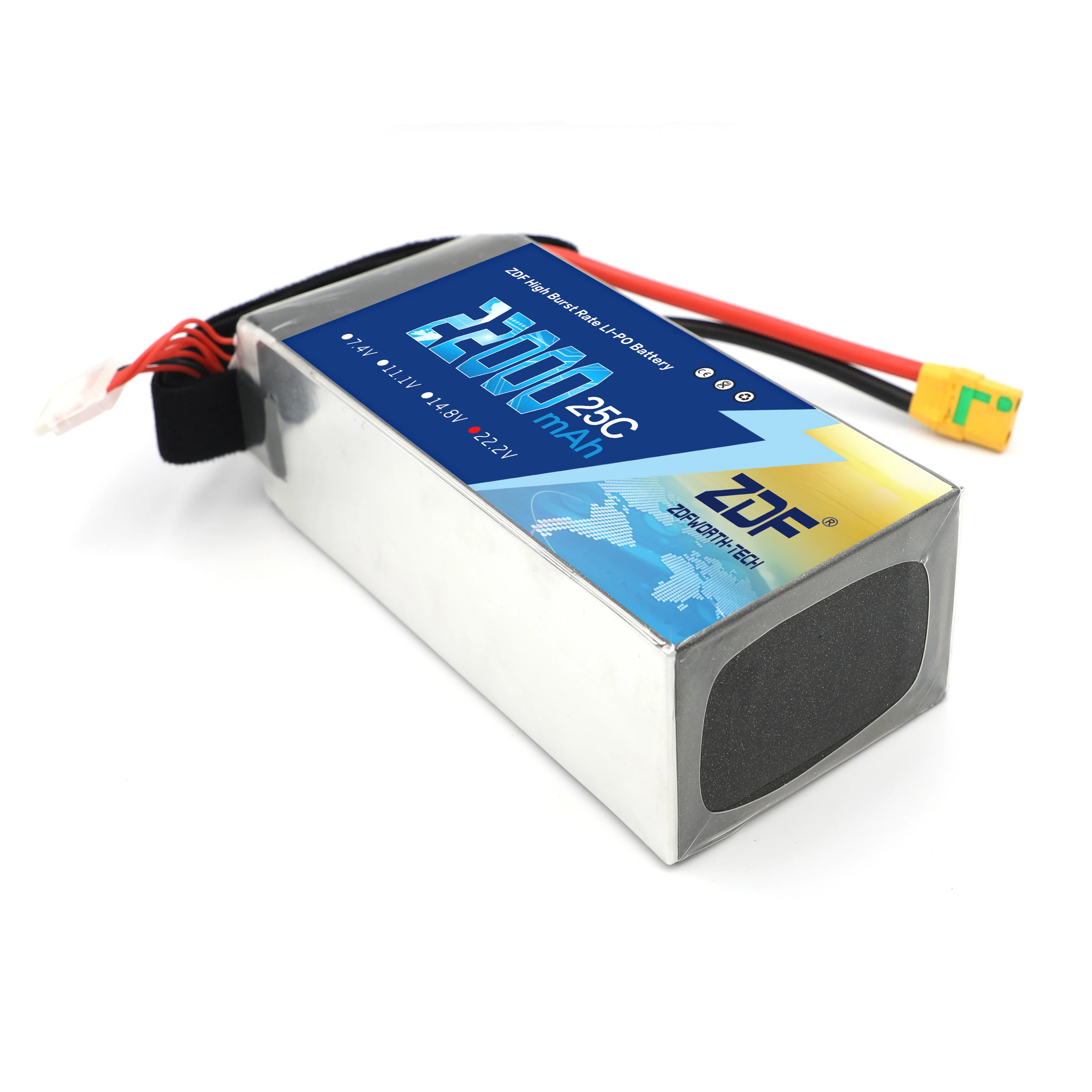 ZD 50 шт./лот 22000 мАч 25C Lipo батареи 6S 22 2 в RC аккумулятор для S800 S900 S1000 БПЛА Квадрокоптер