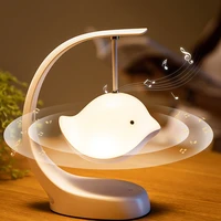 bluetooth compatible music night light cute birds lamp with touching sensor rechargeable color changing for children bedroom fp8
