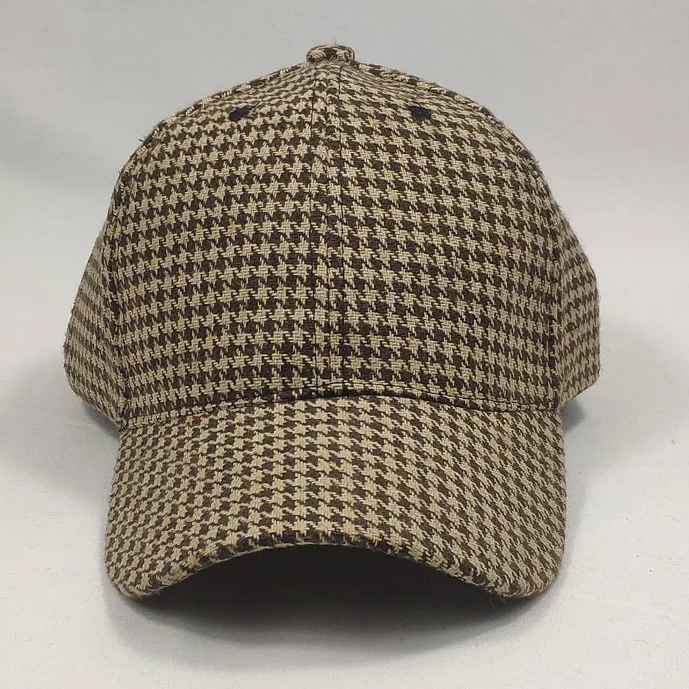 Adjustable Vintage Men Cap Plaid Tweed Baseball Hat Dad Winter Autumn Red Grey | Аксессуары для одежды