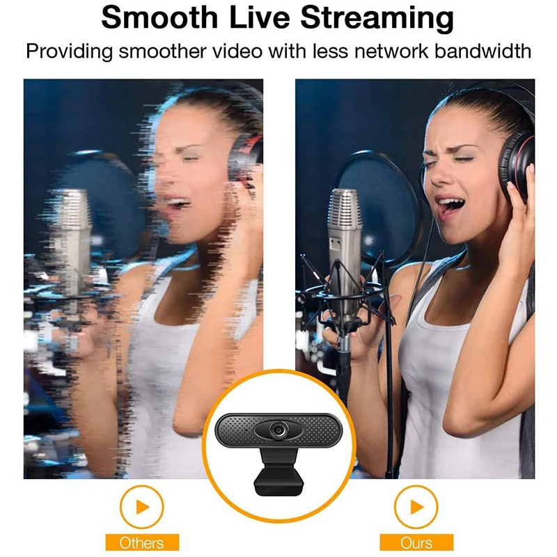 

Webcam HD 1080P USB Camera PC Camera with Internal Microphone for Online Meetings Plug and Play for PC,Desktop or Laptop