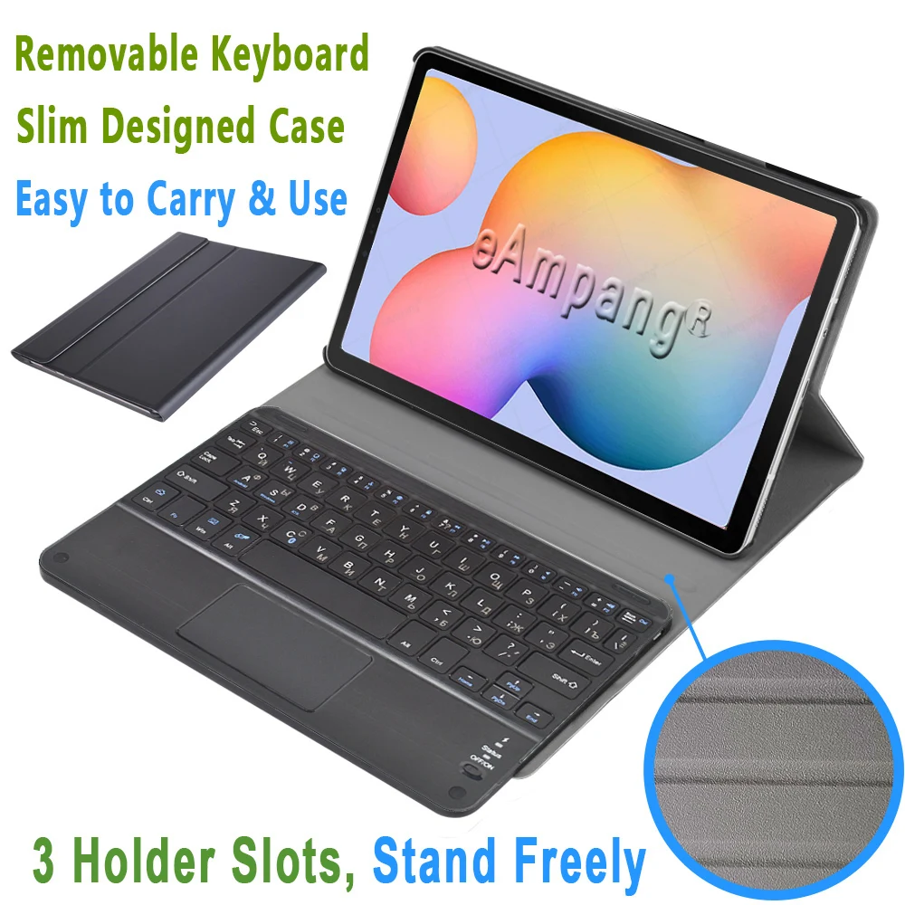 Чехол с русской клавиатурой для Samsung Tab S6 Lite 10 4 S4 S5E S7 + Plus 5 P610 T870 T970 T860 T830 T835 T720 T725 |