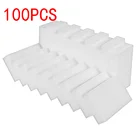 100 шт.Лот, меламиновая Губка 100*60*20 мм, волшебная губка, ластик, меламиновая губка, очищающая губка для чистки кухни и ванной комнаты