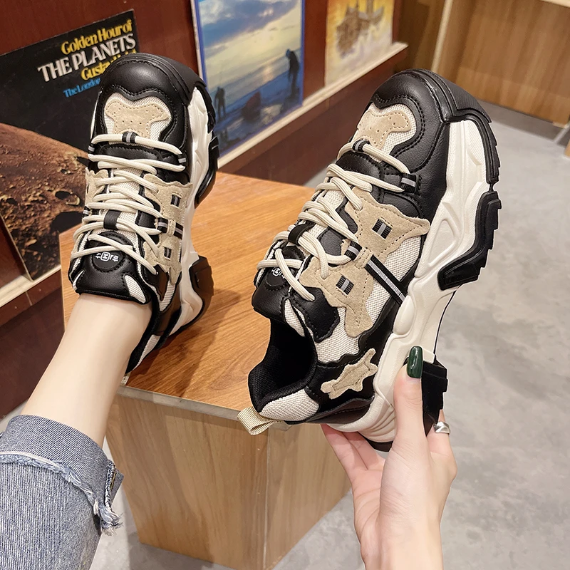 

Fashion Women's Chunky Sneakers 2021 Winter Women Casual Shoes Height Increasing Ladies Sport Shoes Girls Trainer Footwear