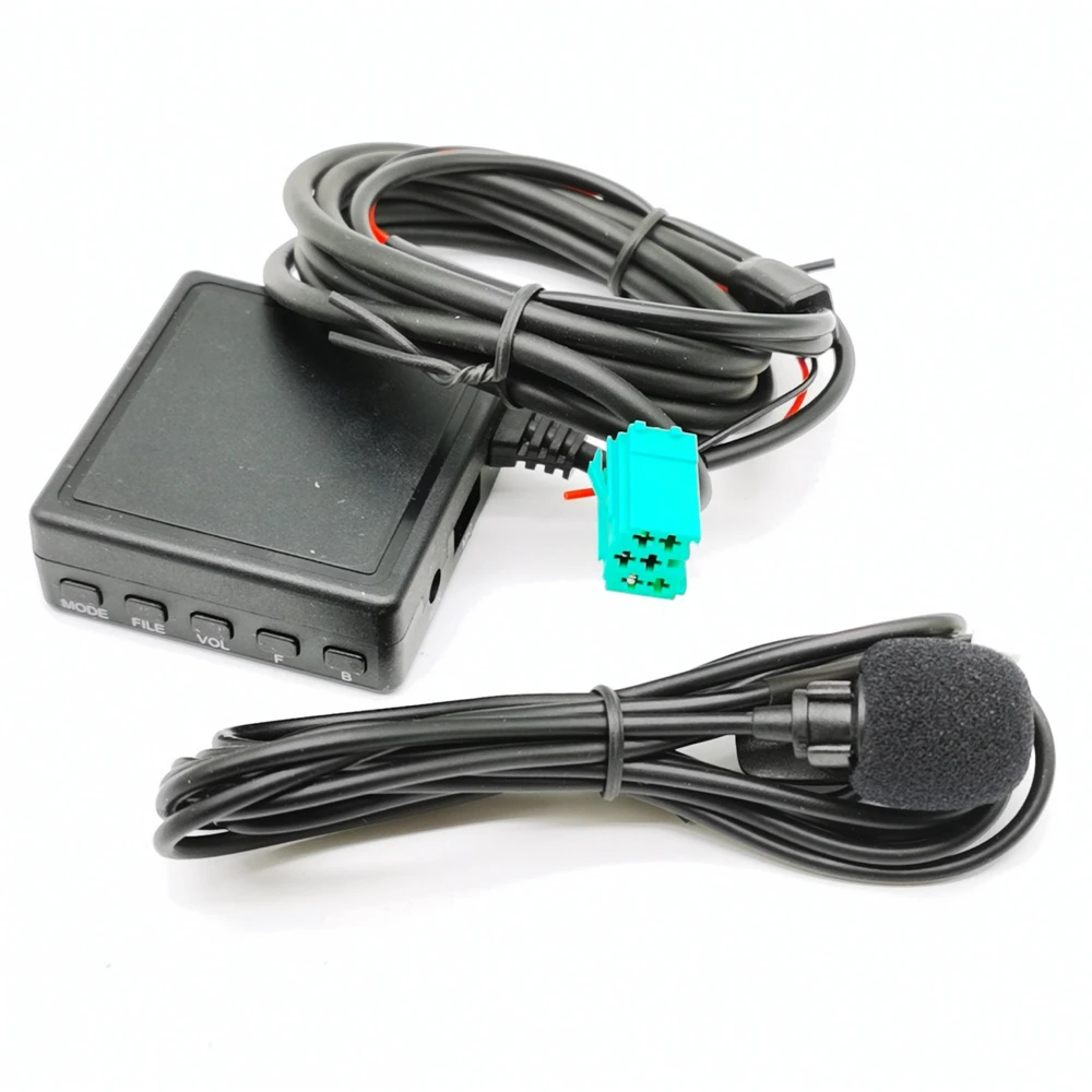 3,5 мм AUX TF USB флэш-накопитель микрофон медиа Bluetooth для мини-входа ISO 6Pin Renault стерео Updatelist AUX кабель адаптер