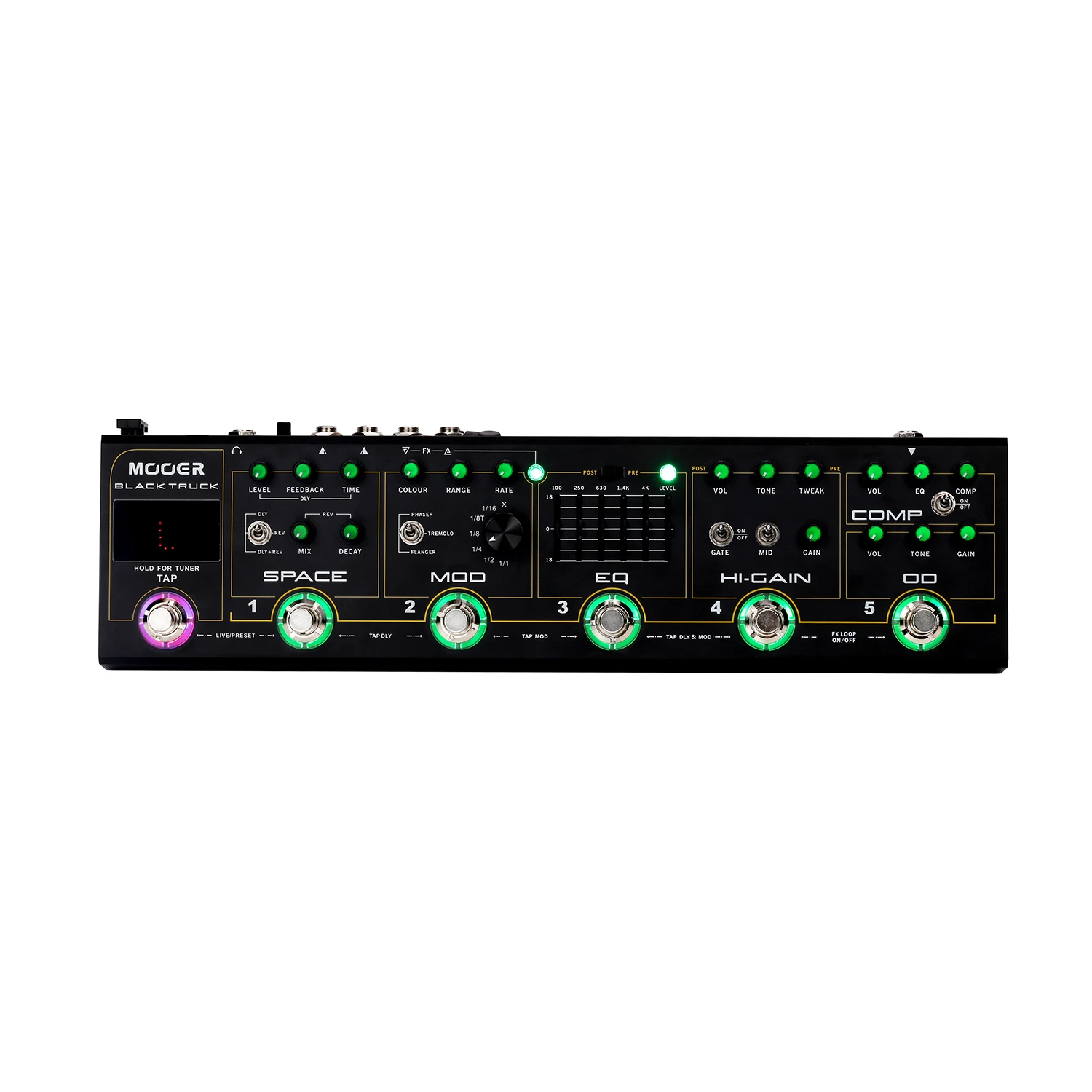 MOOER черный грузовик 6-in-1 комбинированный гитарная педаль компрессор + Overdrive