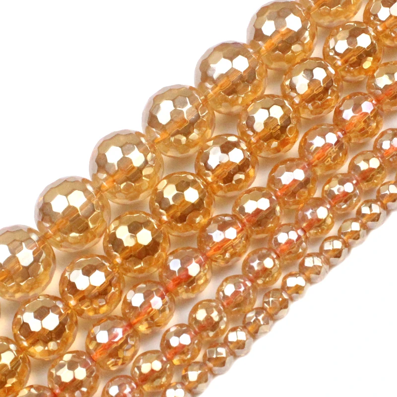 

Natural Stone Faceted Gold Hematite Beads Loose Spacer Bead For Jewelry Making DIY Necklace Bracelet Accessories 2/3/4/6/8/10mm