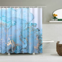 geometry mable 3d waterproof bath curtain for bathroom decor cortinas de bano abstract printed shower polyester curtain